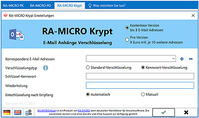 RA-MICRO Outlook Verschlüsselung