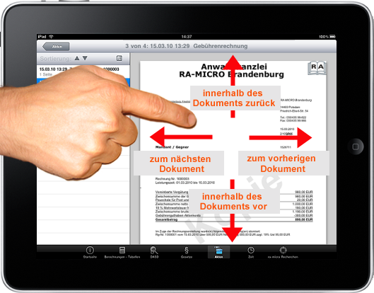 RA-Micro Lexbank auf Apple Ipad