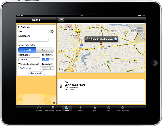 RA-Micro Lexbank auf Apple Ipad