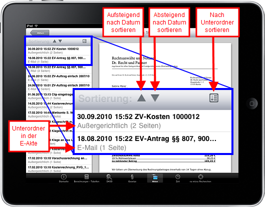 RA-Micro Lexbank auf Apple Ipad